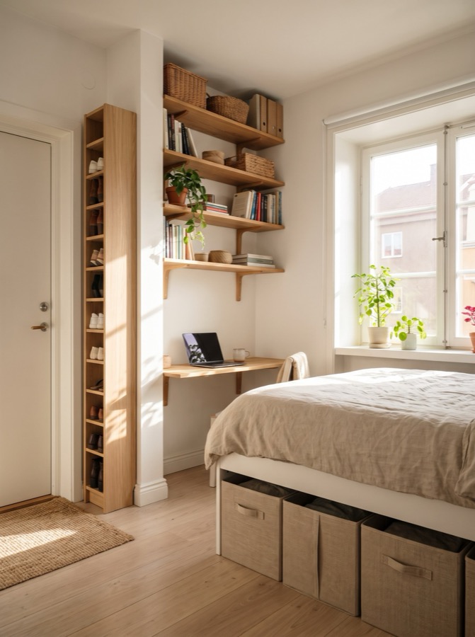 Small apartment with clever storage
