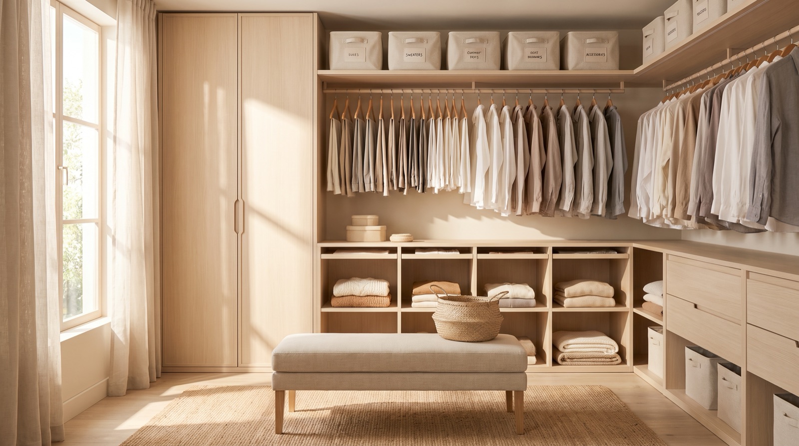 12 Closet Organization Ideas for a Calm, Boutique-Style Wardrobe